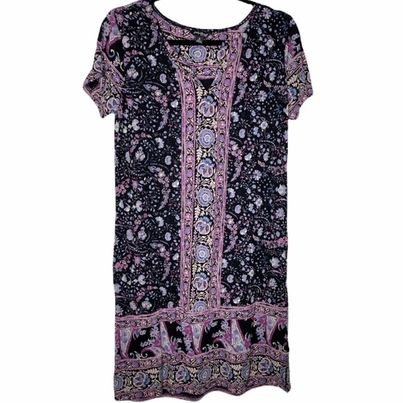 Lucky Brand Dresses & Skirts - Lucky brand patterned floral shift dress size small boho